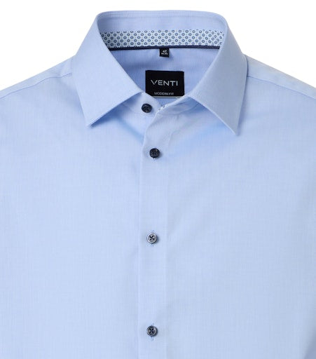 Hemden lange mouw blauw VENTI