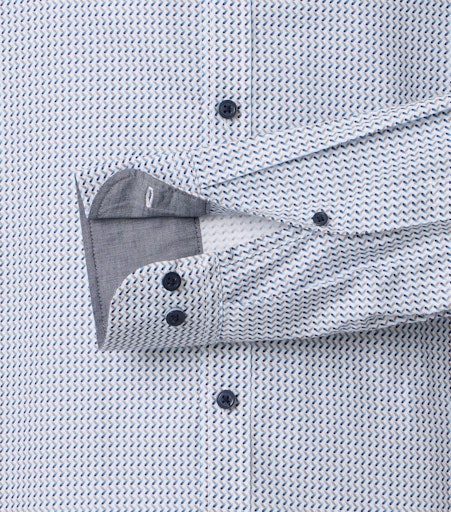 Hemden lange mouw blauw Casa Moda