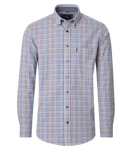 Hemden lange mouw blauw Casa Moda