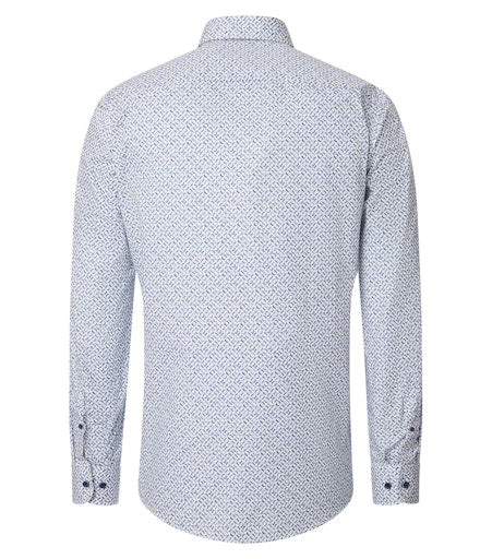 Hemden lange mouw blauw Casa Moda
