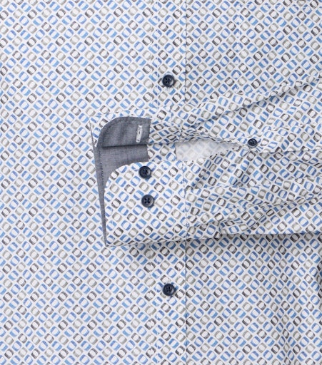 Hemden lange mouw blauw Casa Moda