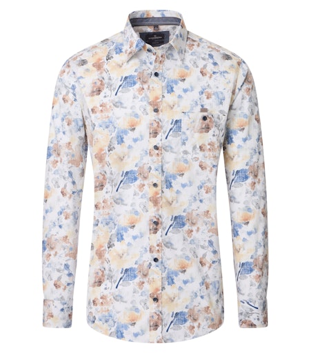 Hemden lange mouw blauw Casa Moda