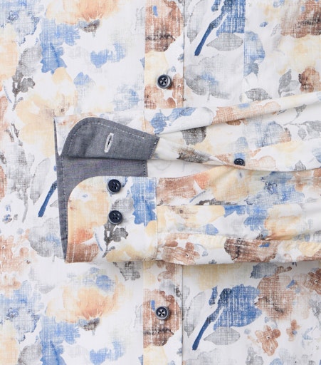 Hemden lange mouw blauw Casa Moda