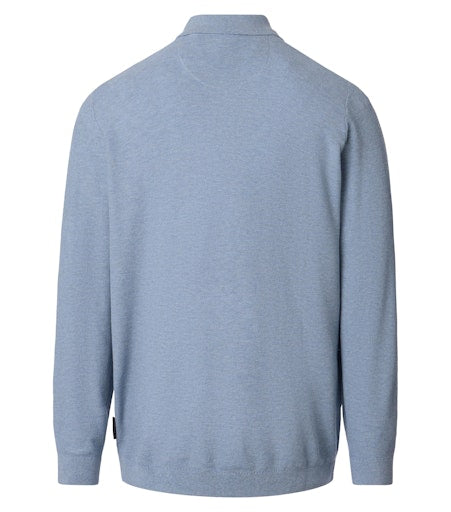 Polo's lange mouw blauw Casa Moda