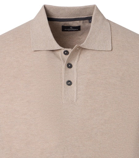 Polo's lange mouw beige Casa Moda