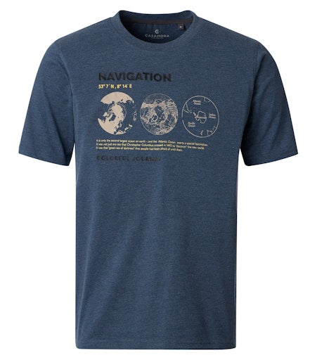 T-shirts korte mouw blauw Casa Moda