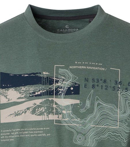 T-shirts korte mouw groen Casa Moda