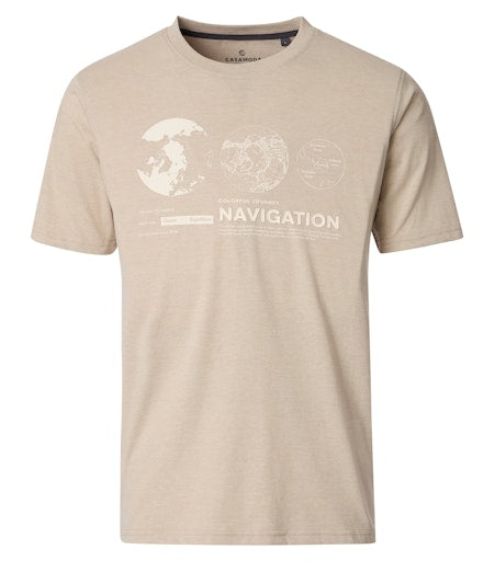 T-shirts korte mouw beige Casa Moda