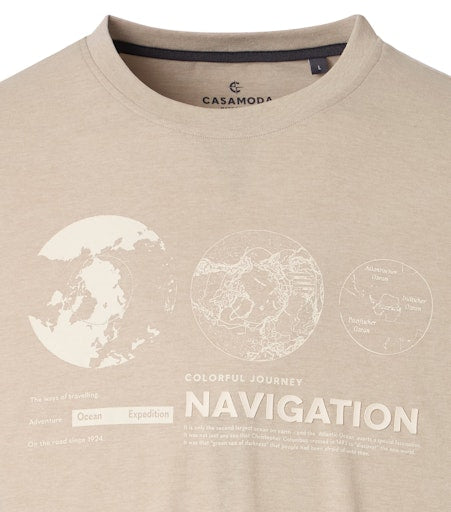 T-shirts korte mouw beige Casa Moda