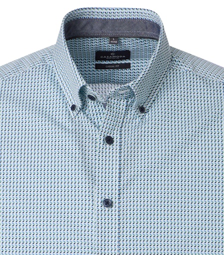 Hemden lange mouw blauw Casa Moda