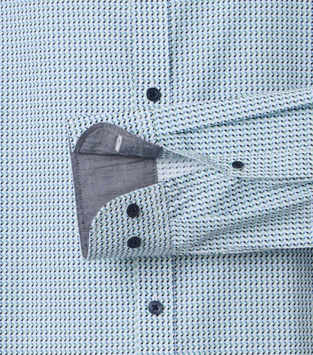 Hemden lange mouw blauw Casa Moda