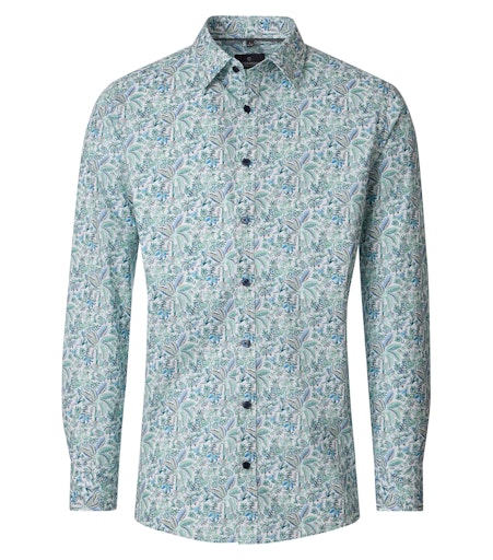 Hemden lange mouw groen Casa Moda