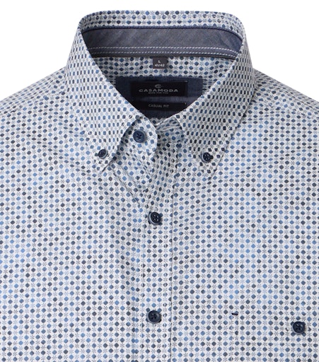 Hemden lange mouw blauw Casa Moda
