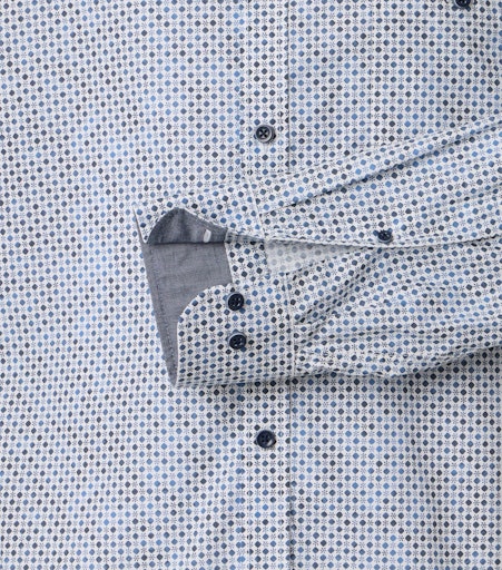 Hemden lange mouw blauw Casa Moda