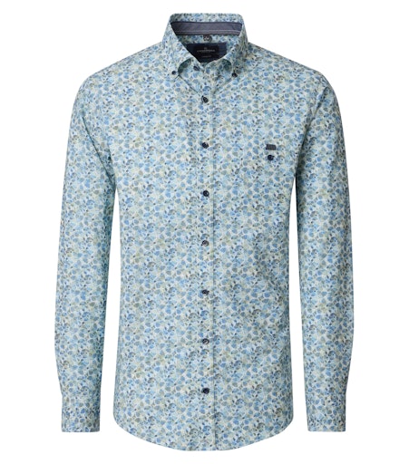 Hemden lange mouw groen Casa Moda