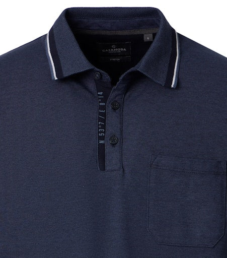 Polo's korte mouw blauw Casa Moda