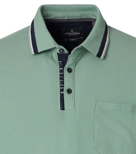 Polo's korte mouw groen Casa Moda