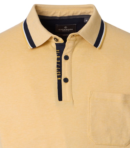 Polo's korte mouw geel Casa Moda