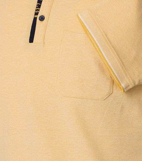 Polo's korte mouw geel Casa Moda