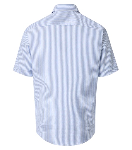 Hemden korte mouw blauw Casa Moda