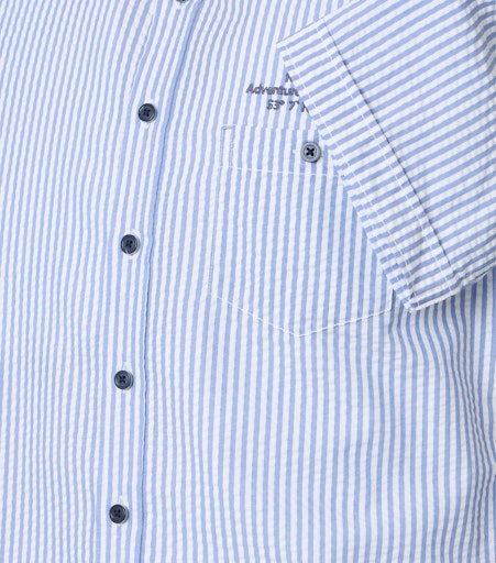Hemden korte mouw blauw Casa Moda