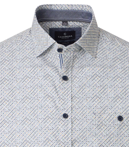 Hemden korte mouw grijs Casa Moda
