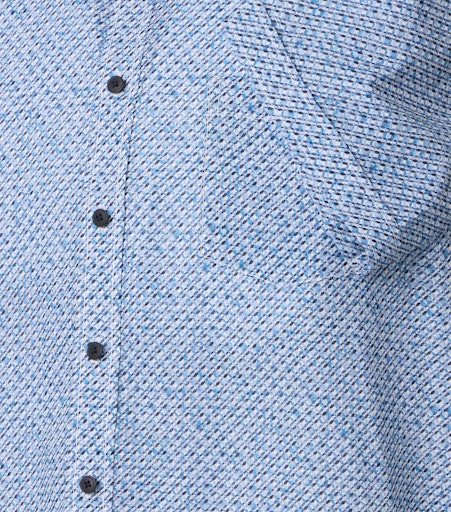 Hemden korte mouw blauw Casa Moda