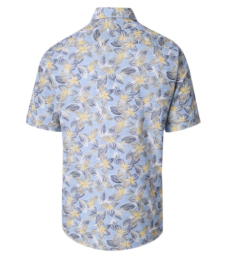 Hemden korte mouw blauw Casa Moda