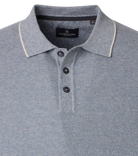 Polo's korte mouw blauw Casa Moda