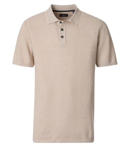 Polo's korte mouw beige Casa Moda
