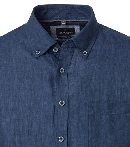 Hemden lange mouw blauw Casa Moda