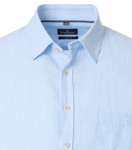 Hemden lange mouw blauw Casa Moda