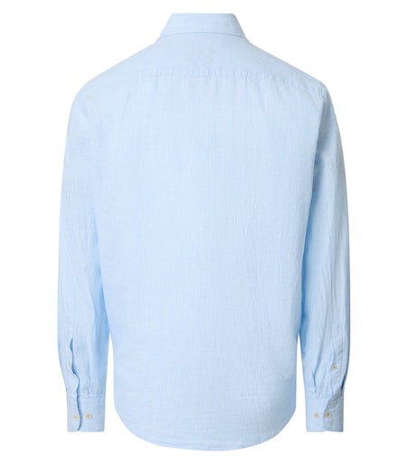 Hemden lange mouw blauw Casa Moda