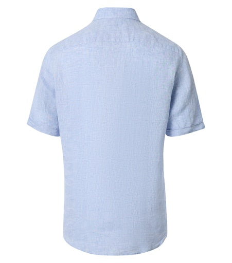 Hemden korte mouw blauw Casa Moda