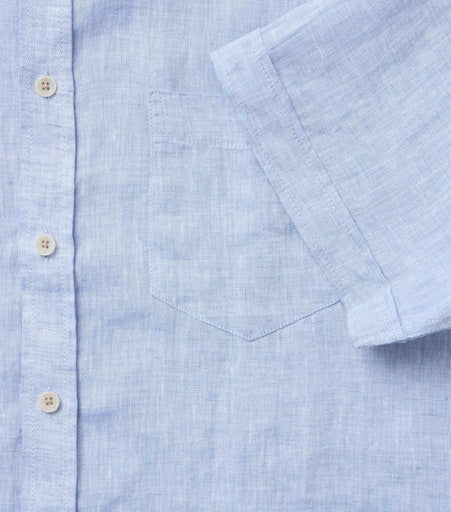 Hemden korte mouw blauw Casa Moda
