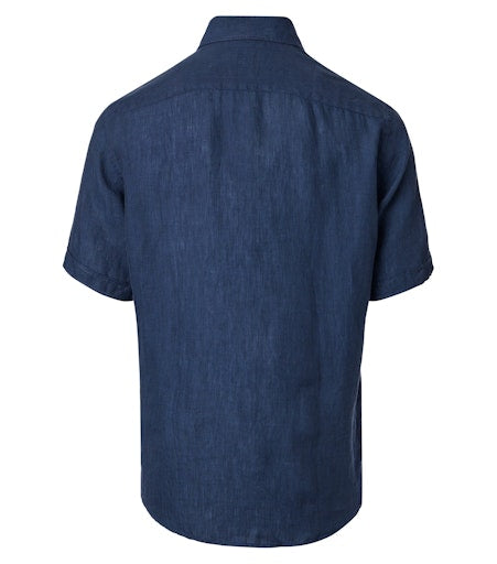 Hemden korte mouw blauw Casa Moda