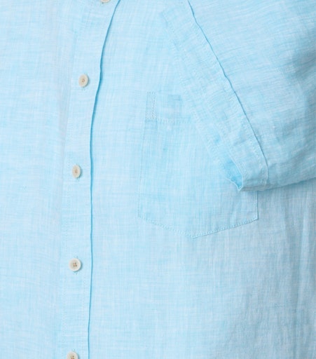 Hemden korte mouw blauw Casa Moda