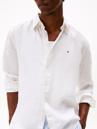 Hemden lange mouw wit Tommy Hilfiger