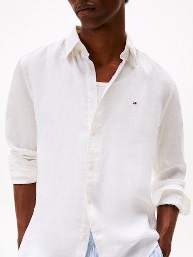 Hemden lange mouw wit Tommy Hilfiger