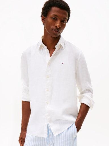 Hemden lange mouw wit Tommy Hilfiger