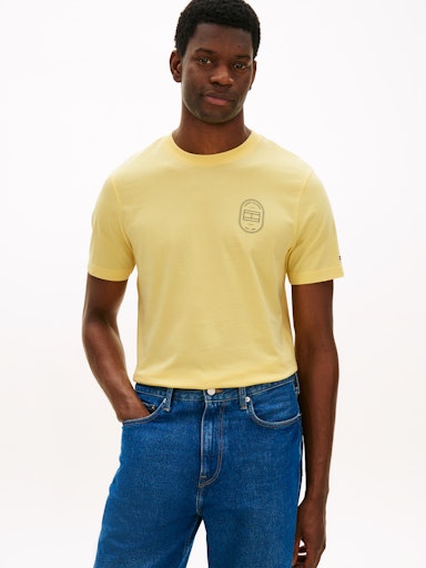 T-shirts korte mouw geel Tommy Hilfiger