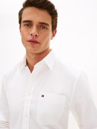 Hemden lange mouw wit Tommy Hilfiger