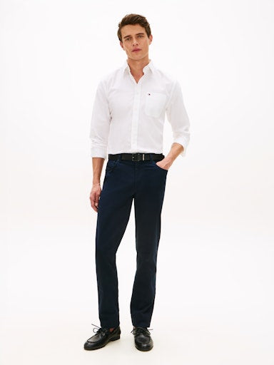 Hemden lange mouw wit Tommy Hilfiger