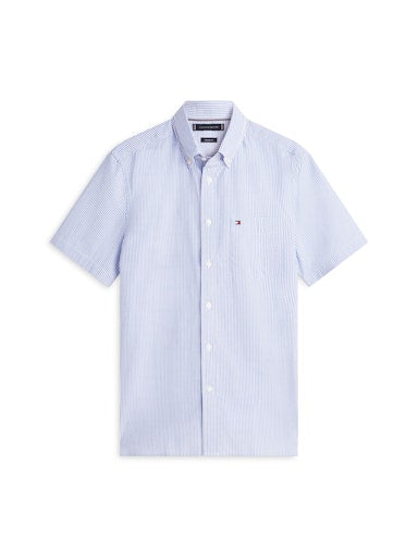 Hemden lange mouw blauw Tommy Hilfiger