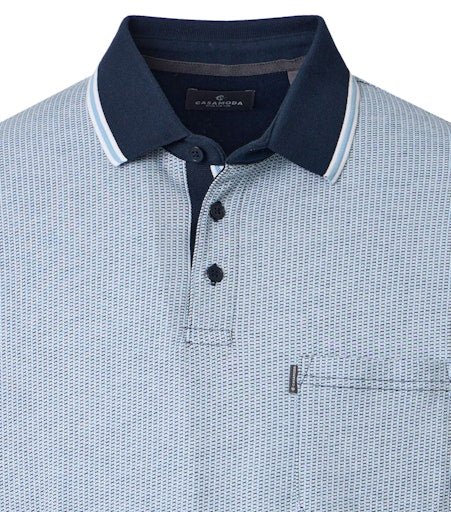 Polo's korte mouw blauw Casa Moda