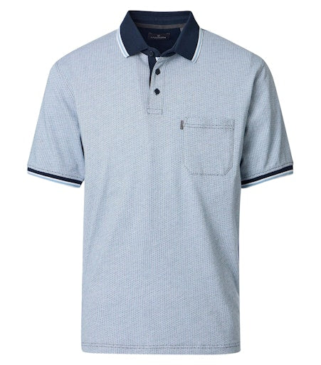Polo's korte mouw blauw Casa Moda