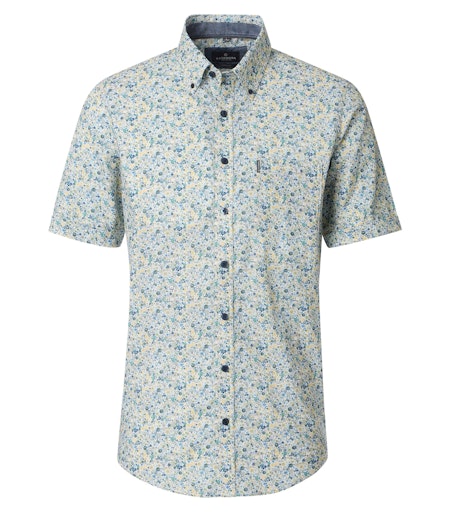 Hemden korte mouw groen Casa Moda