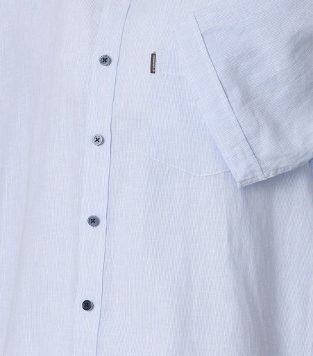 Hemden korte mouw blauw Casa Moda
