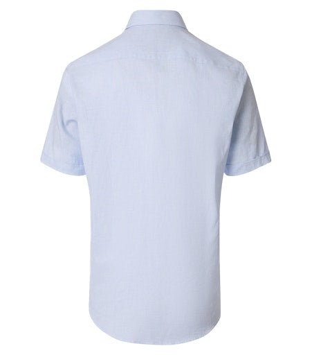 Hemden korte mouw blauw Casa Moda