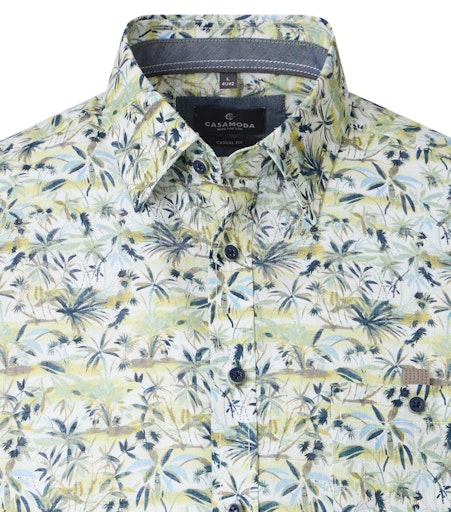 Hemden korte mouw groen Casa Moda